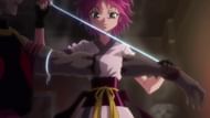Machi Komacine using Nen Stitches to reattach Hisoka's arm in 'Hunter X Hunter' (Image via Madhouse)